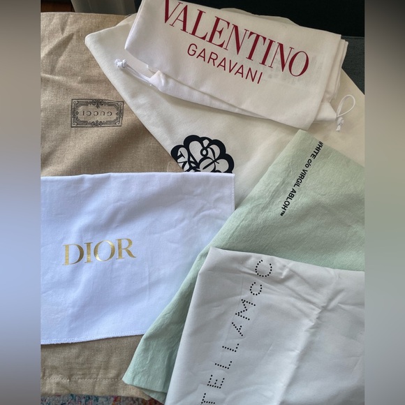 Multiple Luxury DustBags Dior - Gucci - Valentino- Off-White Stella McCartney - Picture 1 of 1